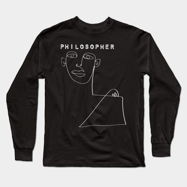 Philosopher Long Sleeve T-Shirt by Cleopsys